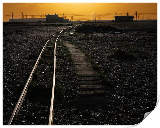 Dungeness Beach, Kent, England Print by Dave Collins