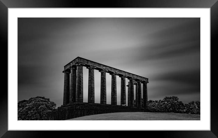 National Monument of Scotland Framed Mounted Print by Steven Lennie