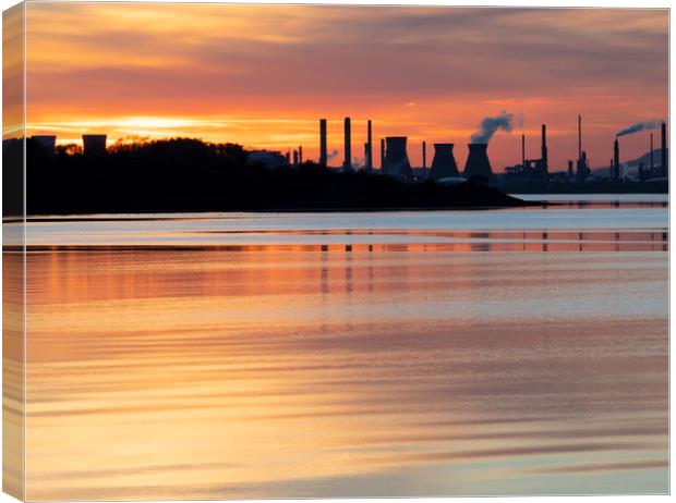 Grangemouth, Firth of Forth, Scotland Canvas Print by Dave Collins