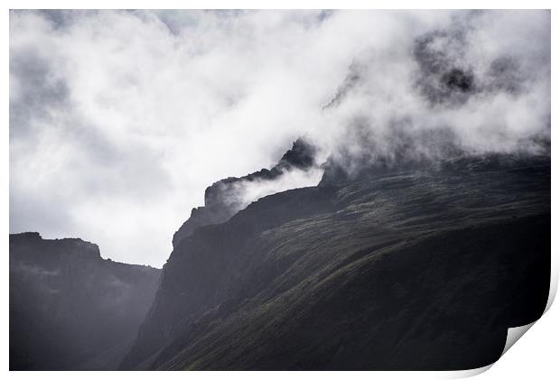 Moody Mountains Print by John Malley