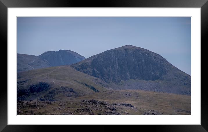 Great Gable & Scafell Framed Mounted Print by John Malley