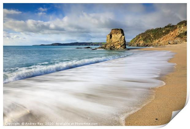 Carlyon Bay Beach Print by Andrew Ray