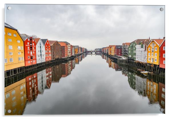 Trondheim, Norway Acrylic by Dave Collins