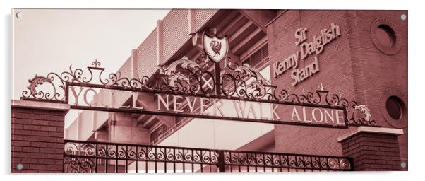 Shankly Gates at Anfield stadium Acrylic by Jason Wells