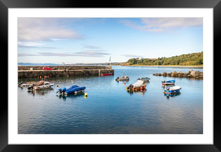 Harbour, West Wemyss, Fife, Scotland Framed Mounted Print by Dave Collins