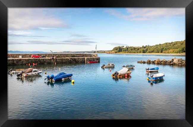 Harbour, West Wemyss, Fife, Scotland Framed Print by Dave Collins