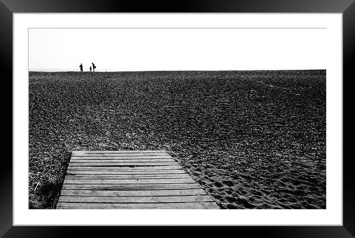 Aldeburgh Beach Framed Mounted Print by peter tachauer