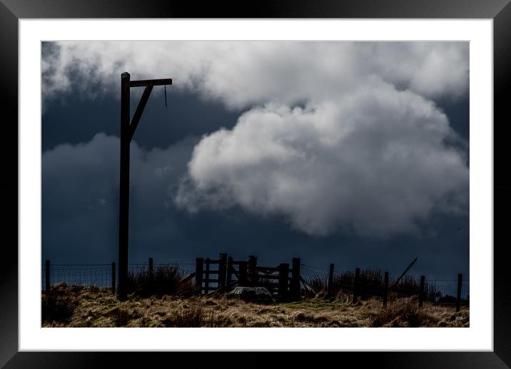 Winter's Gibbet Framed Mounted Print by John Malley