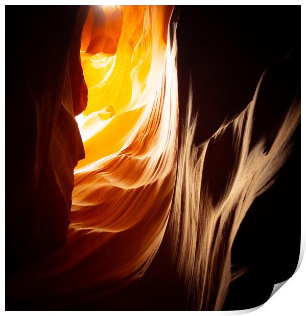 Upper Antelope Canyon in Ariziona Print by Erik Lattwein