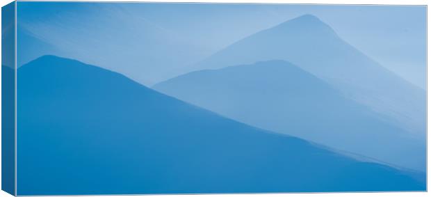 The Blue Ridged Mountains Canvas Print by John Malley