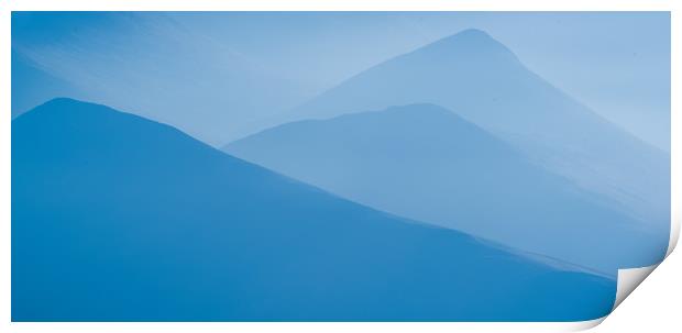 The Blue Ridged Mountains Print by John Malley