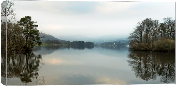 A Calm Evening on Windermere Canvas Print by John Malley