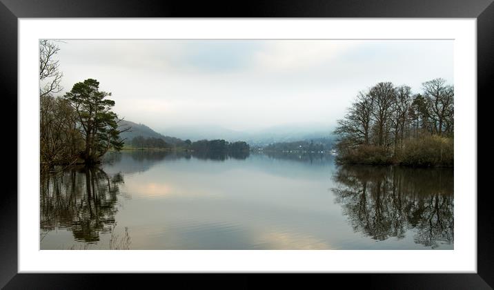 A Calm Evening on Windermere Framed Mounted Print by John Malley