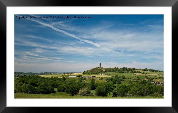 Castle Hill Framed Mounted Print by tom downing