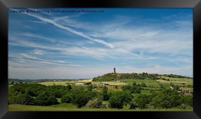 Castle Hill Framed Print by tom downing