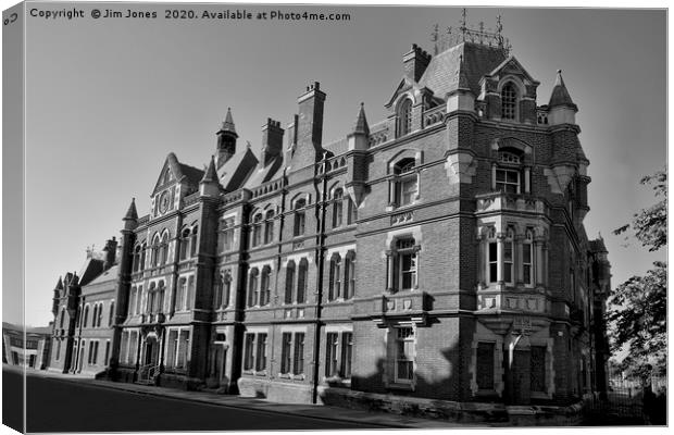 The old police Station in Blyth, Northumberland Canvas Print by Jim Jones