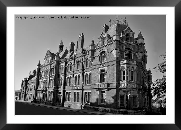 The old police Station in Blyth, Northumberland Framed Mounted Print by Jim Jones