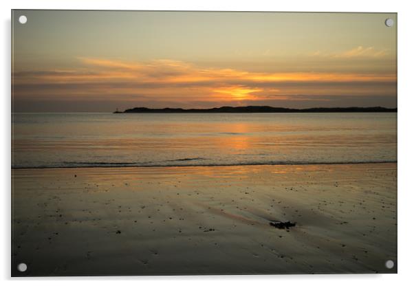 Instow beach sunset Acrylic by Tony Twyman