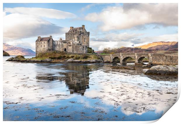 Eilean Donan Castle, Highlands, Scotland Print by Dave Collins