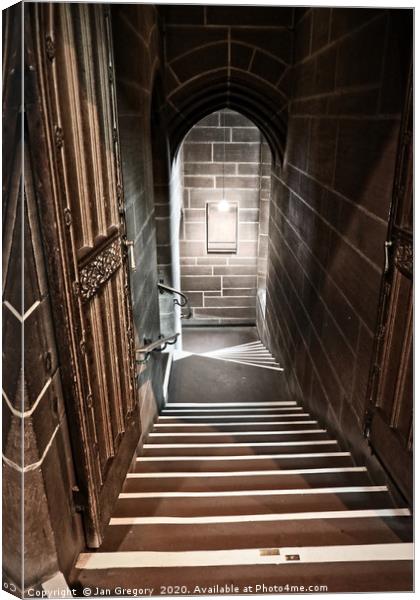 Stairway Canvas Print by Jan Gregory