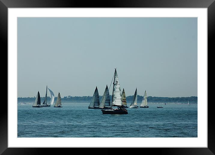Lovely day for sailing! Framed Mounted Print by kelly Draper
