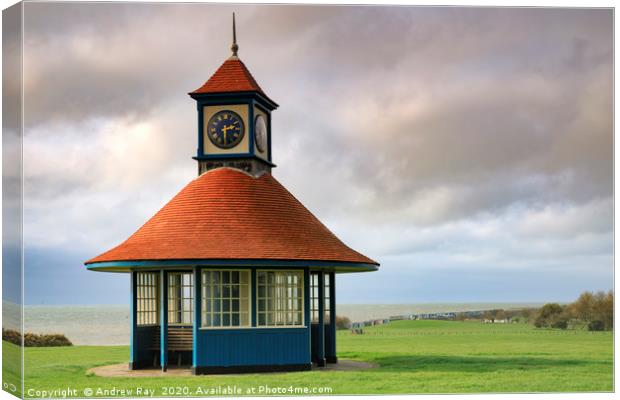 Frinton on Sea clock tower Canvas Print by Andrew Ray