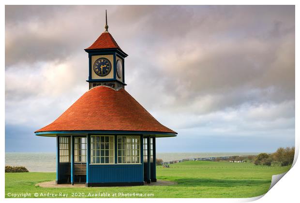 Frinton on Sea clock tower Print by Andrew Ray