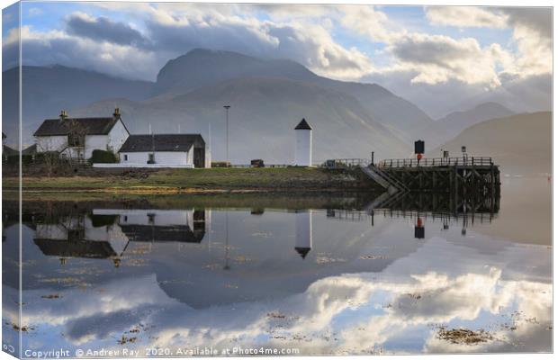 Ben Neves from Corpach Canvas Print by Andrew Ray