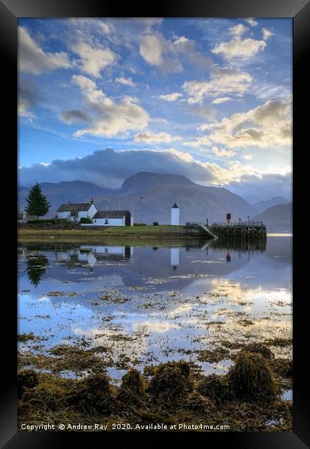 Morning at Corpach Framed Print by Andrew Ray