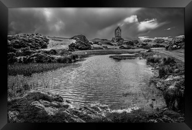 Smailholm Castle Framed Print by John Malley