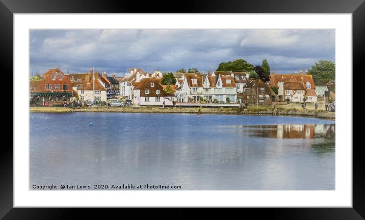 Emsworth Harbour Front Framed Mounted Print by Ian Lewis