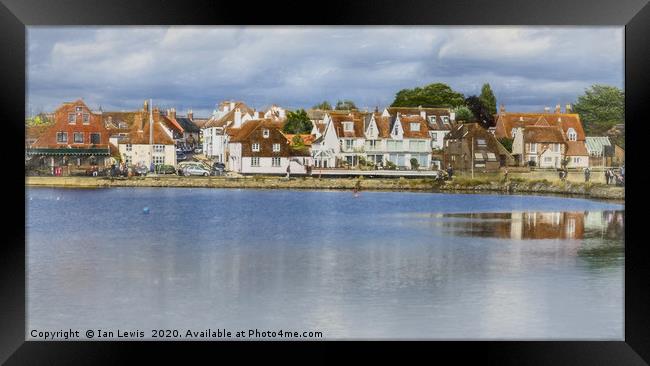 Emsworth Harbour Front Framed Print by Ian Lewis