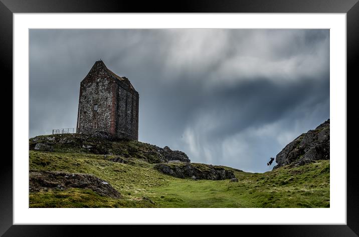 Smailholm Tower Framed Mounted Print by John Malley