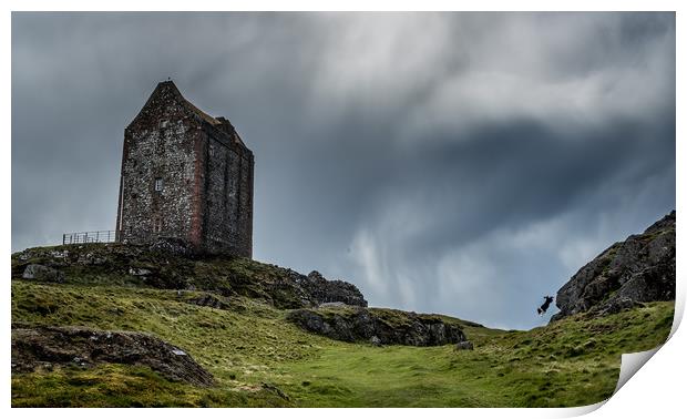 Smailholm Tower Print by John Malley