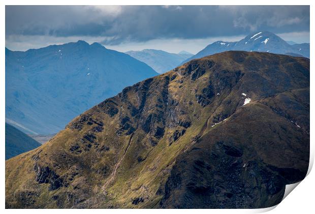Scottish Mountains Print by John Malley