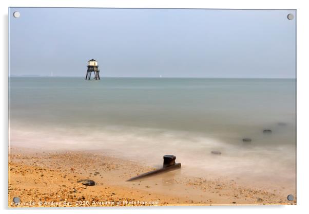Dovercourt Lighthouse Acrylic by Andrew Ray