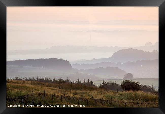 Misty morning (Peak District) Framed Print by Andrew Ray