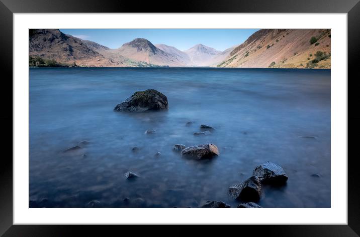 Wastwater Blues Framed Mounted Print by John Malley