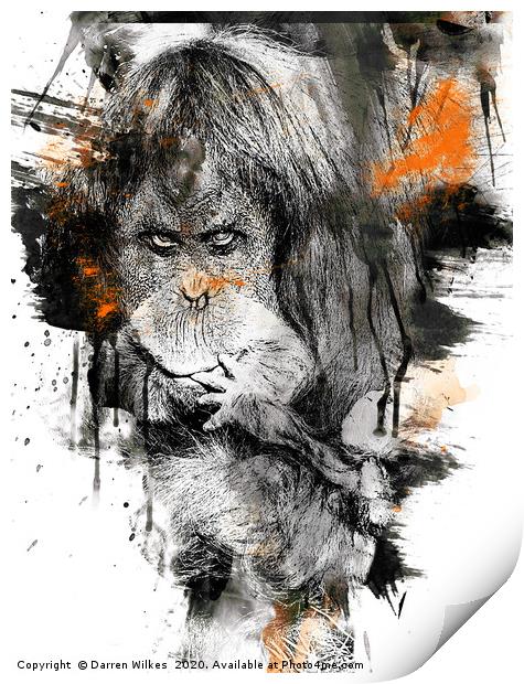 Orangutan Art Print by Darren Wilkes