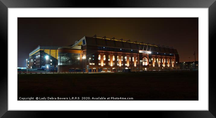 Ibrox football stadium  Rangers football Scotland Framed Mounted Print by Lady Debra Bowers L.R.P.S