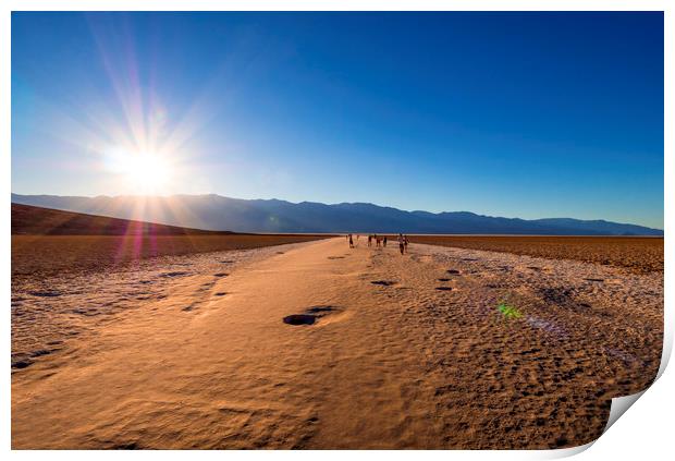Beautiful scenery at Death Valley National Park Ca Print by Erik Lattwein