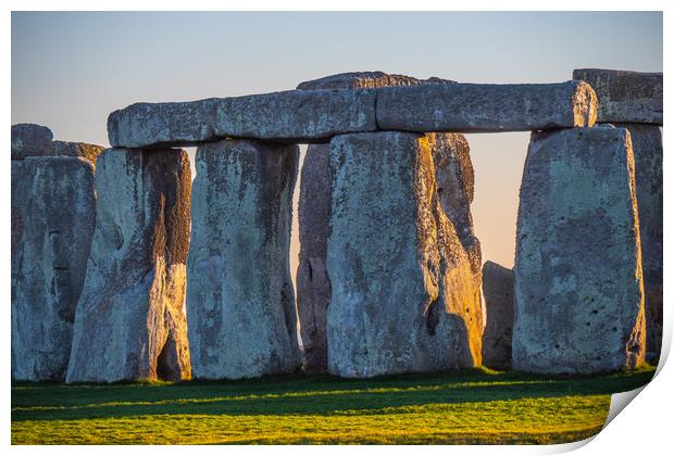 Stonehenge in England is a popular landmark Print by Erik Lattwein