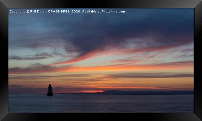 Plover Scar Lighthouse  Framed Print by Phil Durkin DPAGB BPE4