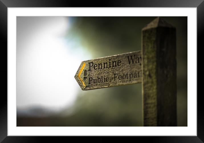 The Pennine Way Framed Mounted Print by John Malley