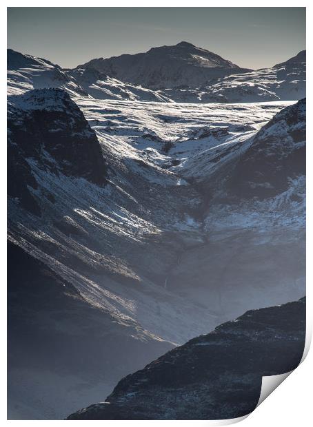 The Mighty Bowfell Print by John Malley