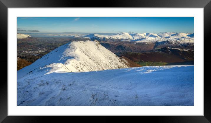 Lake District Winter Framed Mounted Print by John Malley