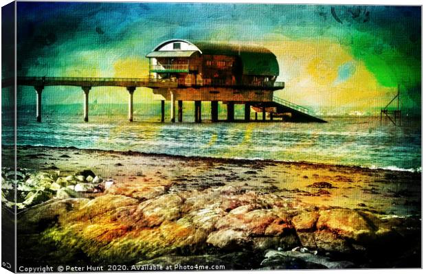 Bembridge lifeboat station Canvas Print by Peter Hunt