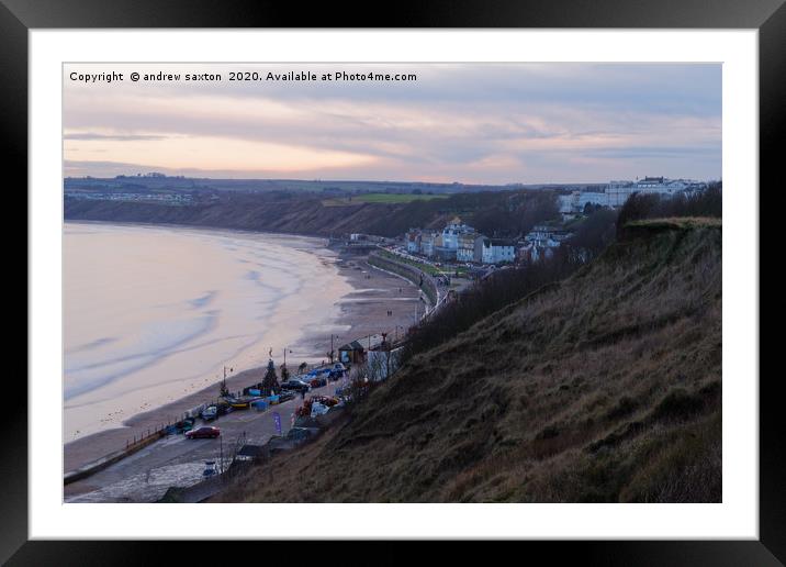 TIDE BAY Framed Mounted Print by andrew saxton