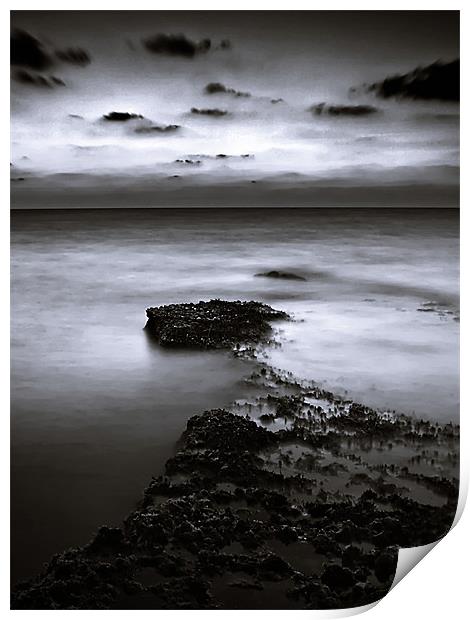 Rocky Shores Of Agios Georgios Print by Aj’s Images