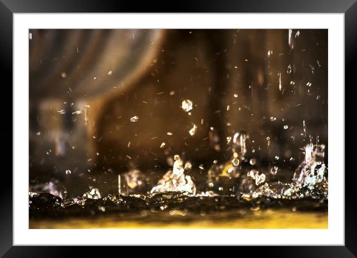 Abstract phhoto from a fountain Framed Mounted Print by Jose Manuel Espigares Garc